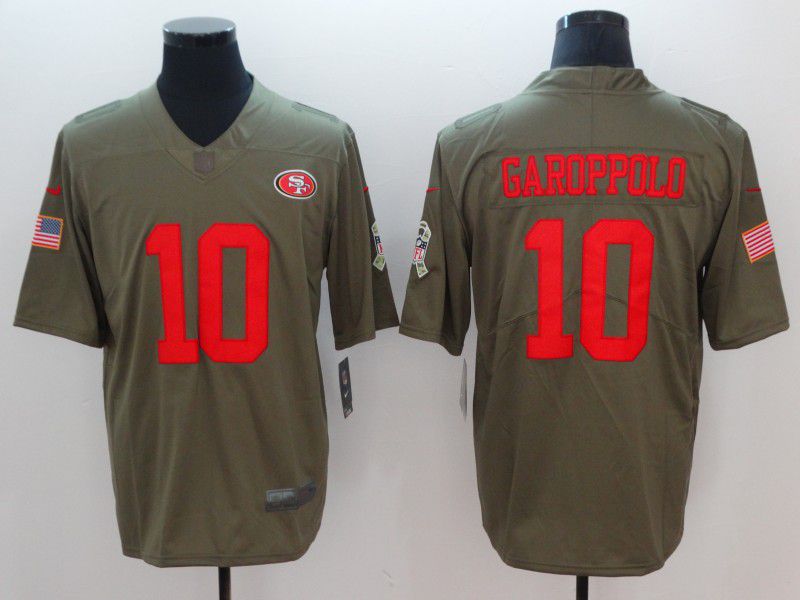 Men San Francisco 49ers #10 Garoppolp Grey Vapor Untouchable Limited Player Nike NFL Jerseys->tennessee titans->NFL Jersey